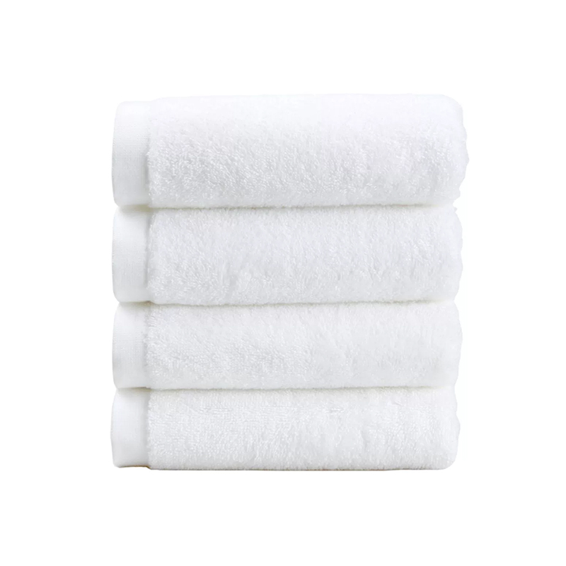 Toallas de baño de hotel de felpa lisas blancas de algodón de primera calidad