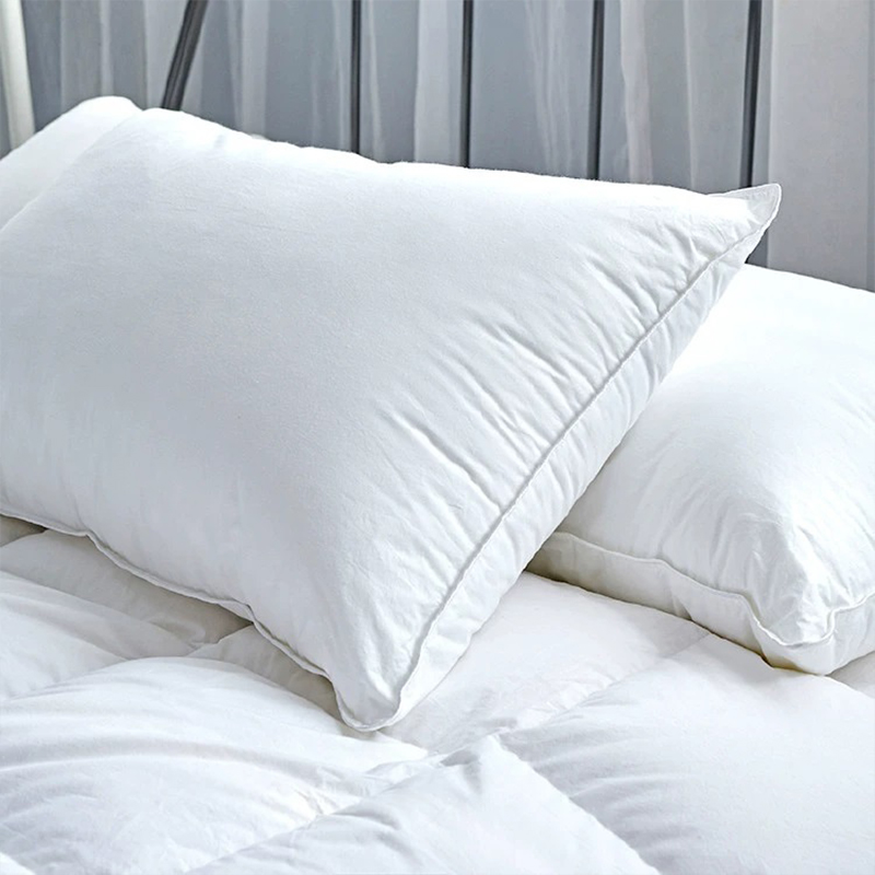 Almohadas para dormir de hotel con plumas de ganso de lujo, 90% de múltiples cámaras