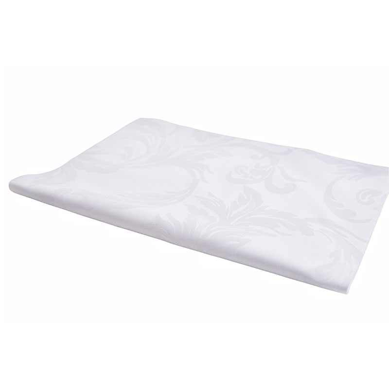 Tela textil de cama jacquard satinado blanco de algodón T300